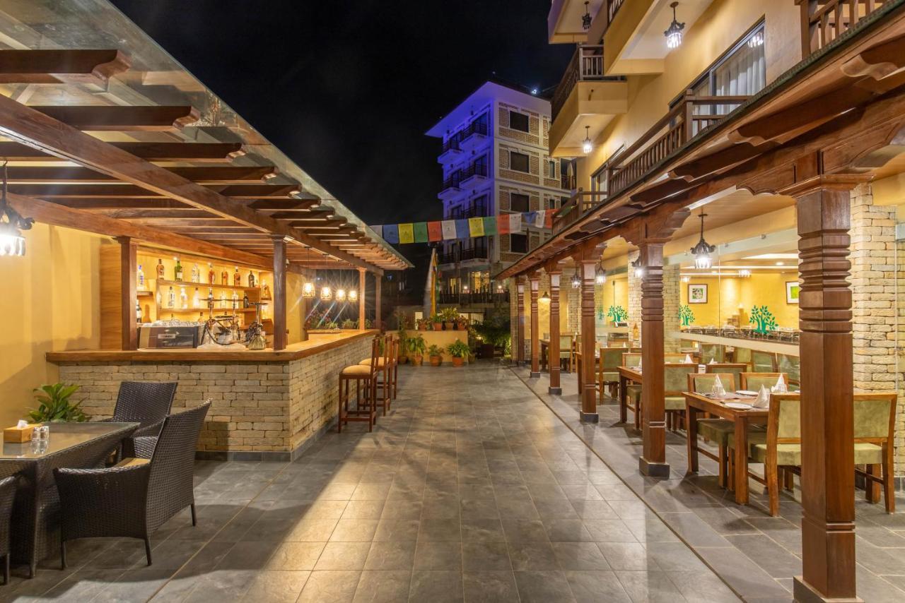 Bar Peepal Resort 포카라 외부 사진 The Terrace at the hotel